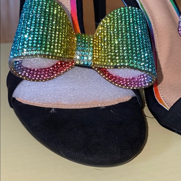 Vigo Fiore Rainbow Glitterati Heels Size 7.5 - Picture 3 of 4